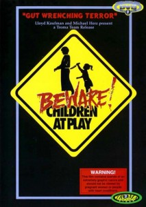 Beware children at play poster